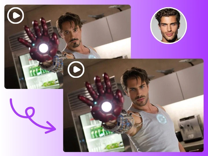 Produce Viral Social Media Clips with Free AI Face Swap Video